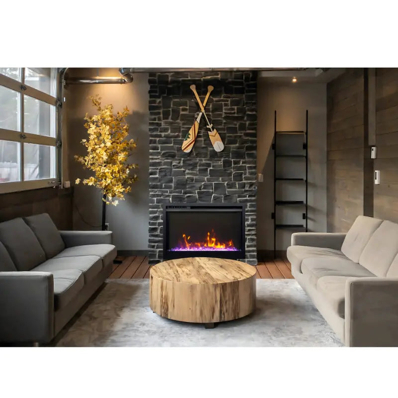 Amantii Traditional Extra Slim 33" Smart Built-In Electric Firebox Insert